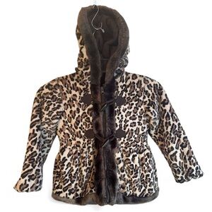 Rothschild Leopard Print Kids Puffer Coat